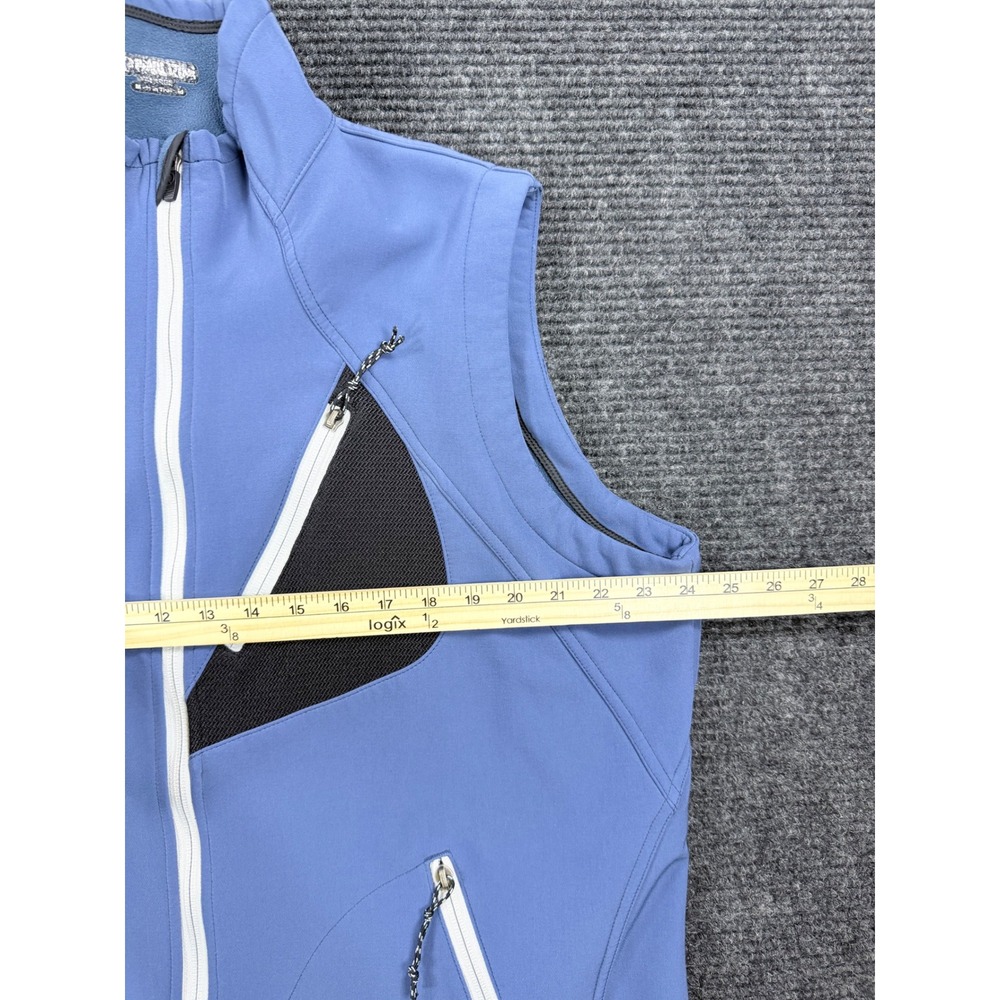Pearl Izumi Mens Blue Cycling Vest Full Zip Sleeveless Jacket Large 4709 - Picture 6 of 8